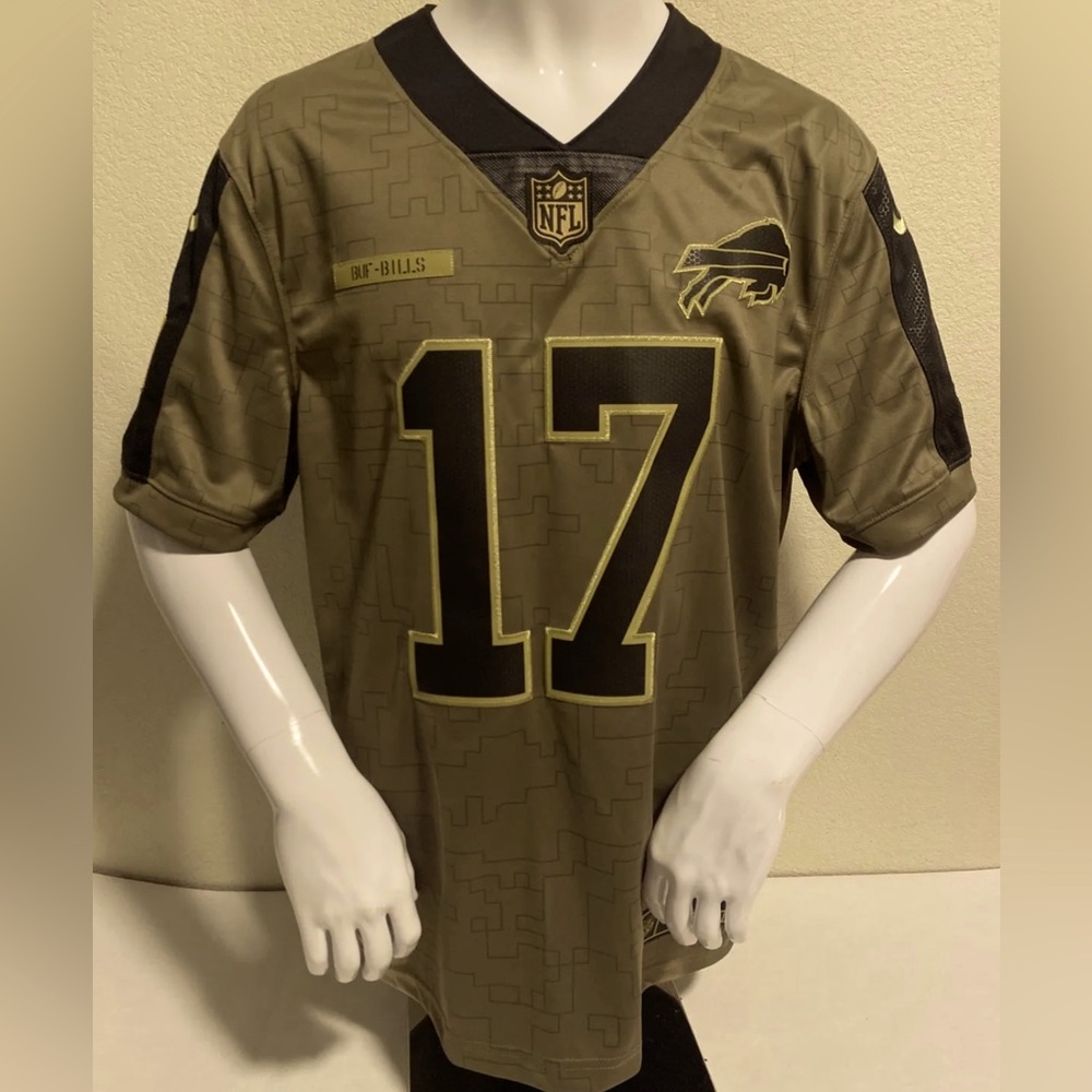Nike Salute to Service Buffalo Bills Josh Allen  Jersey #17 Large Nike Jersey